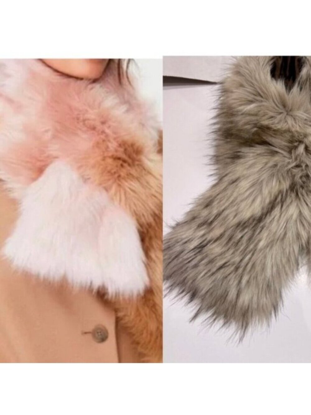 ARITZIA * Auxiliary Ombré BNWOT vegan Faux Fur scarf collar EUC